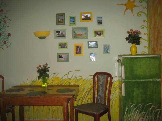 kitchen wall mural