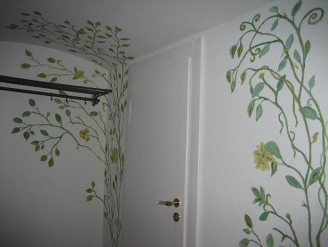 living room wall mural